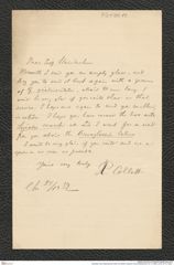 Nachlass Franz Steindachner, Brief von Robert Collett an Franz Steindachner (27.12.1882), Inv.Nr. 84.13, Seite 1